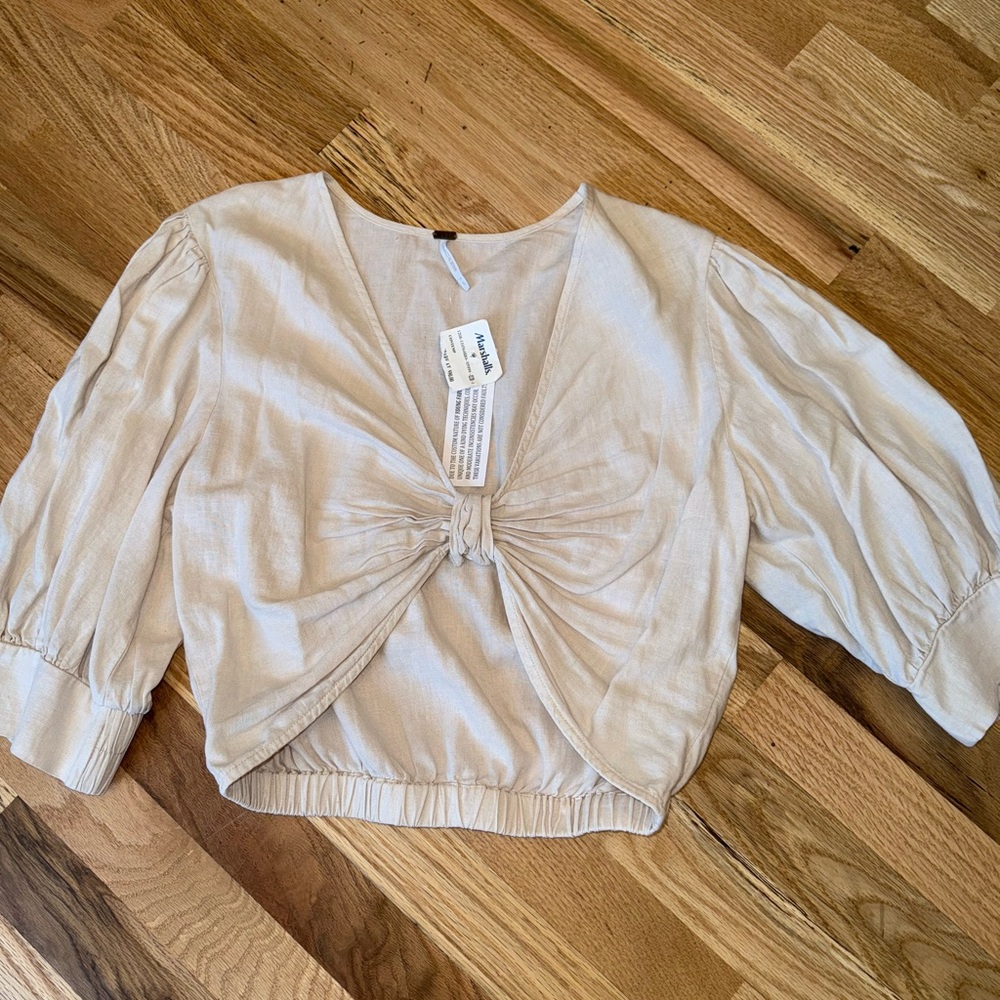 Young fabulous broke linen top